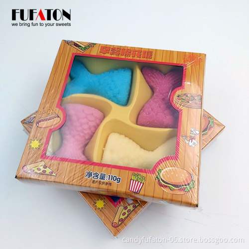 Animated yummy bee shaped marshmallow candy lollipop